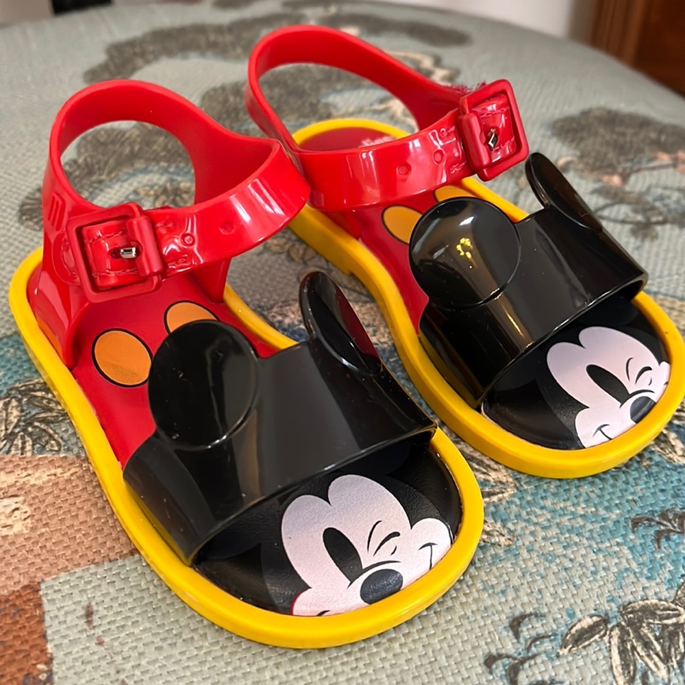 Mickey Mouse Sandals by Mini Melissa Size 6